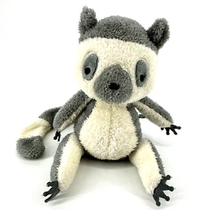 Bunnies by the Bay Lemur Gray Cream Plush Stuffed Animal Soft Long Tail 9” - Picture 1 of 8