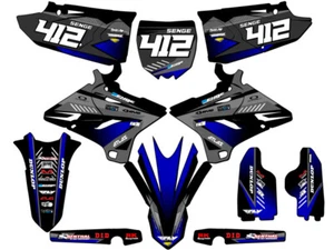 2005-2007 fits POLISPORT RESTYLE YZ 125 SURGE Black Senge Graphics Kit Compat... - Picture 1 of 10