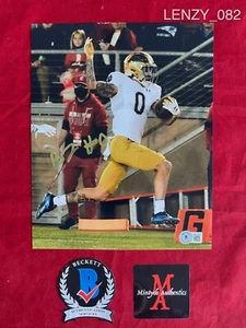 FOTO 8X10 BRADEN LENZY NOTRE DAME CALCIO AUTOGRAFATA FIRMATA! BECKETT! IRISH! - Foto 1 di 1