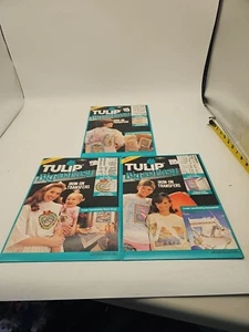 Tulip Big and Easy Iron On Transfers Giant Size Lot Of 3 Vintage 1992 States NOS - Picture 1 of 13