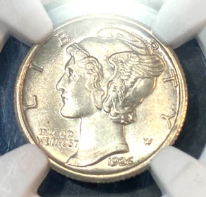 1926 Mercury Dime NGC MS65 FB CAC White Beauty Best Price Ebay* CHRC - Picture 1 of 4