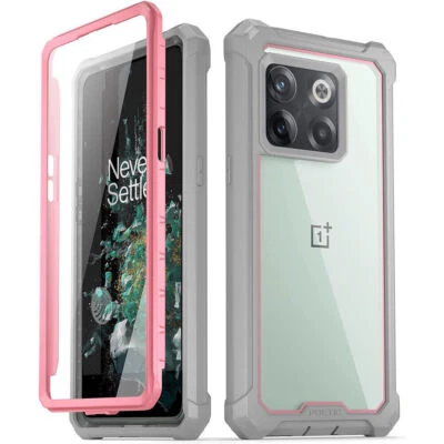 Funda Trasera Transparente Antigolpes 360 Cobertura Completa Rosa para Oneplus 10T Foto 1 de 4