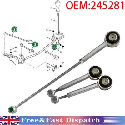 3PCS FOR PEUGEOT PARTNER CITROEN BERLINGO GEAR LINKS LINKAGE ROD KIT 245281 UK - Image 1 of 4