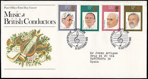 Gran Bretaña 951/54 1980 SPD FDC Músicos Directores de Orquesta Británicos So