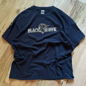 Black Hawk Helicopter Shirt Men’s Size 2XL Sikorsky UH-60 Beefy T Military - Picture 1 of 6