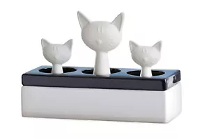WENKO Luftbefeuchter Katzenfamilie Keramik Diffuser Humidifier Raum Luft - Bild 1 von 6