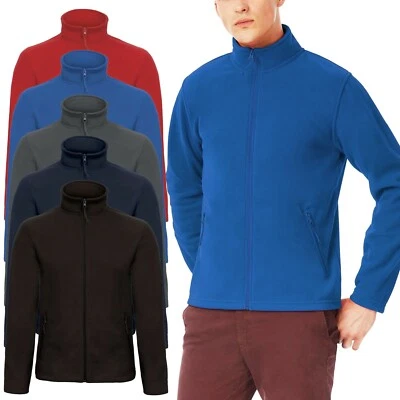 Mens Fleece Jacket Full Zip Outdoor Warm Polar Anti Pill Workwear Heavy Winter - Image 1 of 4