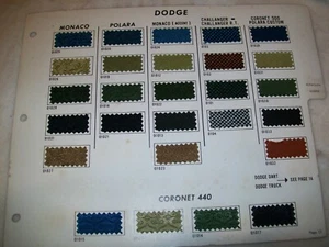 1970 Dodge Coronet Challenger Dart Polara Monaco Pickup auto upholstery set - Picture 1 of 2