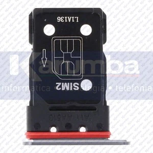CARRELLINO SIM ONEPLUS 11 DUAL CARD VERSION CARRELLO TRAY SLOT BLACK NERO BLACK - Imagen 1 de 1