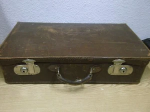 30er 40er Boogie Koffer 55x32 Leder braun 30s 40s Vintage - Bild 1 von 7
