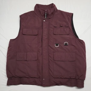 DHG Dutch Harbor Gear Mens Fishing Vest Large Fleece Lined Snap Zip Outdoor - Picture 1 of 19