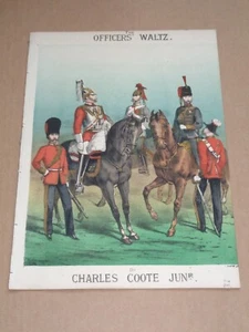Charles Coote - The Officers' Waltz 1879 Victorian sheet music - Picture 1 of 1