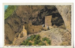 Vintage Postkarte - Tonto Cliff Dwellings "Apache Trail" - Arizona - Bild 1 von 2