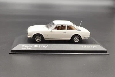 1:43 Peugeot 504 Coupe White Minichamps - Immagine 1 di 4