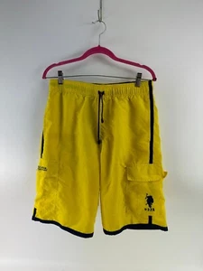 US Polo Assn. Mens Yellow Drawstring Shorts Size XL - Picture 1 of 3