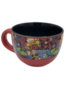 Marvel 24 oz Soup Mug Captain America Iron Man Spiderman Hulk Thor Daredevil - Picture 1 of 10