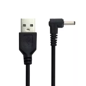 USB 2.0 Male to Right Angled 90 3.5mm 1.35mm DC Power Plug Barrel 5v Cable 100cm - Picture 1 of 7