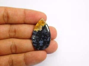 Preciosa joyería de piedras preciosas sueltas de cabujón de ágata raíz de palma natural 30 quilates ME-7400 - Imagen 1 de 4