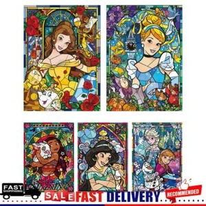 Kits de pintura de diamantes de princesa 5D hágalo usted mismo taladro redondo completo diamantes de imitación decoración de pared - Imagen 1 de 27