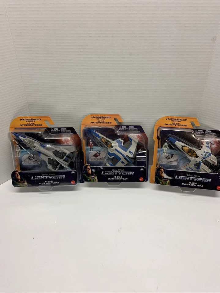 Lote de 3 juguetes Lightyear Buzz Lightyear XL-01-09-15 serie hipervelocidad Pixar Foto 1 de 4