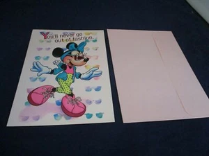 Retro Disney's Minnie Mouse Girl's Woman's Friendship Birthday Greeting Card - Picture 1 of 3