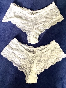 Vintage 1980s Closer by Evie Lace French Knickers/Unworn/2 Pairs/18 - Picture 1 of 4