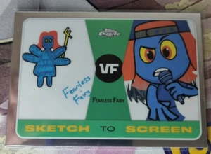 2025 VeeFriends Topps Chrome Sketch To Screen Insert Fearless Fairy - Foto 1 di 5