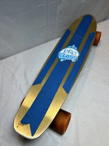 Vintage Skateboard Pro-Class 70's Aluminum Gold Anodized Track Force Silver Fox - Picture 1 of 18