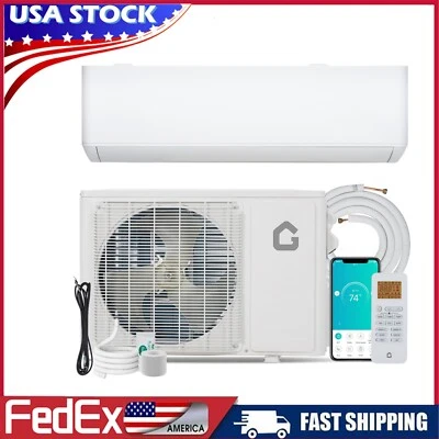 9000-24000BTU Mini Split Ar Condicionado Bomba de Calor Inversor AC com Kit - Imagem 1 de 4
