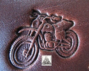 Auslaufmodell Craftool Co 1986 Dirt Bike Motorrad 1" Leder Stempel Werkzeug 8353 - Bild 1 von 3