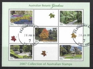 AUSTRALIEN 2007 KNAPP FEIN GEBRAUCHT GÄRTENBLATT EX JAHR BUCH - Bild 1 von 1