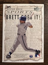 1992 Upper Deck George Brett / Robin Yount #SP5 Royals