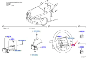 LEXUS IS MK3 Cruise Control Main Switch 8463230020 NEW GENUINE - Picture 1 of 2