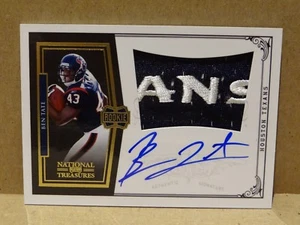 10 2010 National Treasures GOLD Ben Tate Texas Logo Patch Autogramm RC #'d /25 - Bild 1 von 2