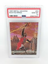 1997-98 Metal Universe #83 Scottie Pippen PSA 10 Chicago Bulls HOF