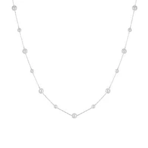 Collana Donna Luca Barra CK2033 In Acciaio E Perle Sintetiche Bianche - Foto 1 di 2