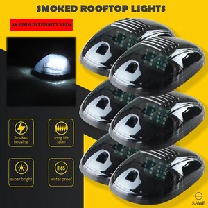 5 x Smoked Lens Rooftop Cab Running Light LED White for Dodge RAM 1500 2500 3500 - Picture 1 of 8