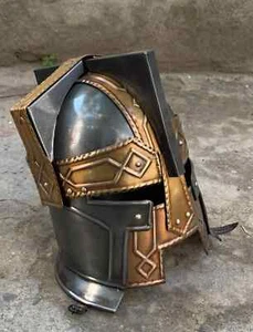 Steel Made Moria Dwarf Dwarven Helmet ~ Prop Replica ~ Roleplay & Cosplay Gift - Picture 1 of 5