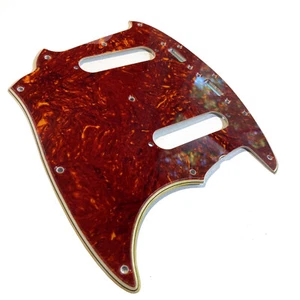 Celluloid Tortoise Pickguard for 1977-1978 Fender Mustang Wide Bevel Aged Edges - Picture 1 of 6
