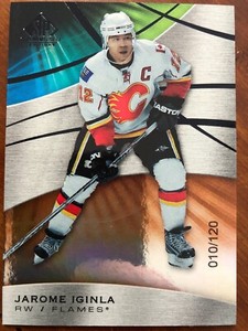 19-20 UD SP Game Used Authentic Orange Parallel 10 Jarome Iginla /120