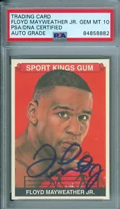 Floyd Mayweather Jr 2010 Sport Kings #171 Autograph PSA DNA Gem Mint 10 Auto - Picture 1 of 2
