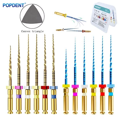 Dental Endodontic Rotary Endo Root Canal File X-Pro Blue /Gold Taper POPDENT