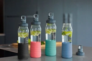 EMSA Drink2Go Trinkflasche Glas, 0,7 Liter - Bild 1 von 11