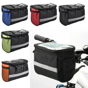 Bike Frame Bag Bicycle Handlebar Bag Large Front Tube Pannier Bag Waterproof - Picture 1 of 24