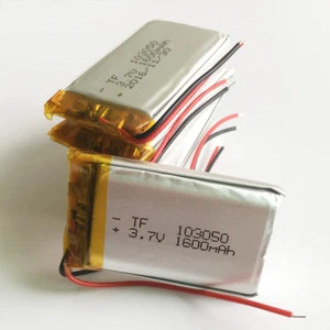 Batería recargable Lipo de polímero de 3,7 V 1600 mAh de 5 piezas para cámara DVD GPS 103050 - Imagen 1 de 6