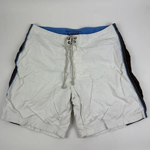 J Crew Original Bademode Badehose Herren 38 weiß blau - Bild 1 von 8