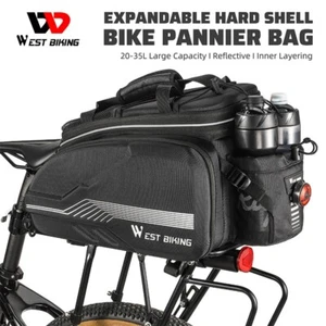 WEST BIKING 20L Hartschale Fahrrad Kofferraumtasche Gepäckträger Pack Gepäck Gepäckträgertasche - Bild 1 von 22