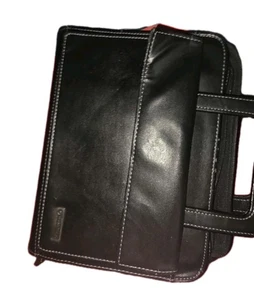 Franklin Covey schwarz 7 Ringe A5 Planer Portfolio mit Griffen - Bild 1 von 5