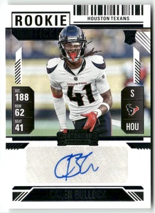 Panini Football NFL 2024 Contenders No. 212 Calen Bullock Rookie Ticket Auto - Bild 1 von 2