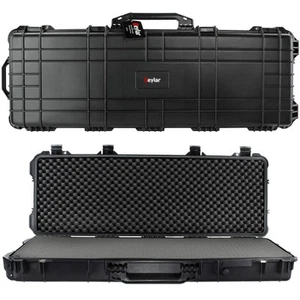 53" Inch Protective Roller Hard Case with Foam, Waterproof & Crushproof, Pres... - Picture 1 of 9